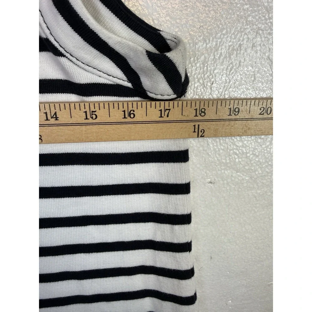 Kate‎ Spade Nautical Striped Shift Dress Size M Blue White Beach Cottage Core